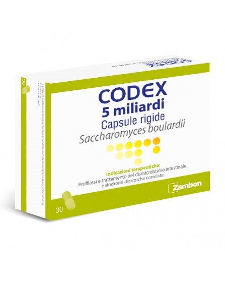 CODEX 30CPS 5MLD 250MG